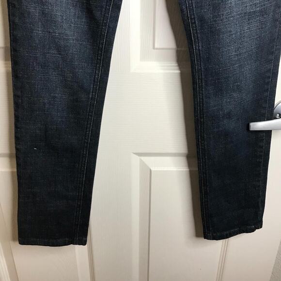 Rude XXX Men's Button Fly Skinny Jeans Dark Blue ~ Size 28x32 - Picture 4 of 9